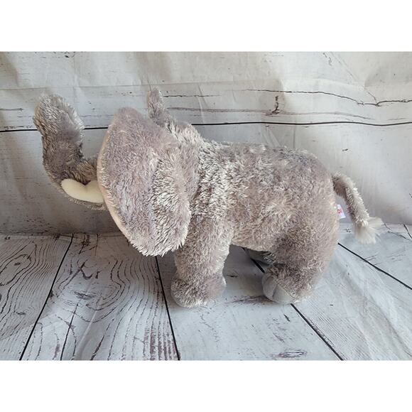 Gray Elephant Plush Aurora 10" Stuffed Animal Plush Realistic Toy - Picture 4 of 8